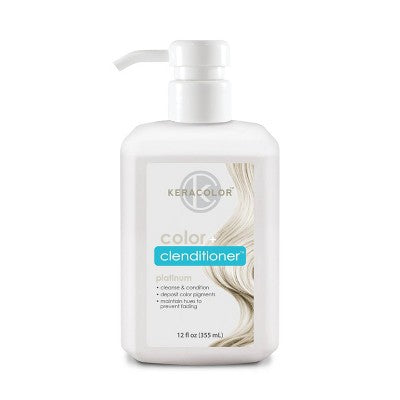 Keracolor Color + Clenditioner Temporary Hair Color Platinum 12 fl oz - Imperfect Container - M2G