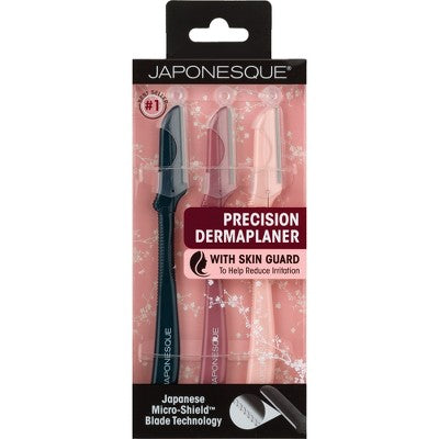 JAPONESQUE Precision Dermaplaner Facial Brush Razors 3ct - New - M2G