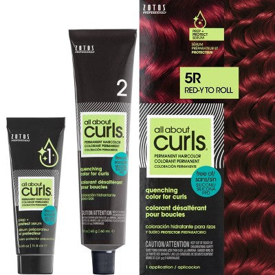All About Curls Permanent Hair Color Redy To Roll 5R 2.4 fl oz - New - M2G