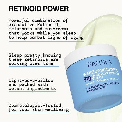 Pacifica Wake Up Beautiful Overnight Retinol Cream 1.7 fl oz - Imperfect Box - M2G