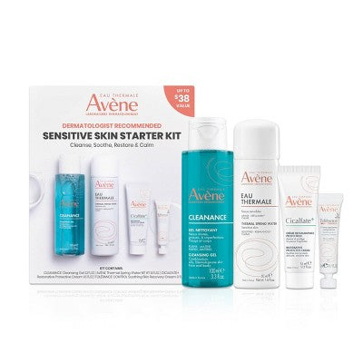 Avene Dermatologist Recommended Sensitive Skin Starter Kit 4ct - Imperfect Box - M2G