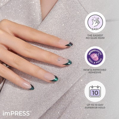 KISS imPRESS Press-On Manicure Fake Nails Best Life - New - M2G