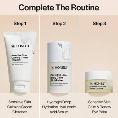 Honest Beauty Calm & Renew Melting Eye Balm with Calming Phyto-Blend 0.5oz - New - M2G