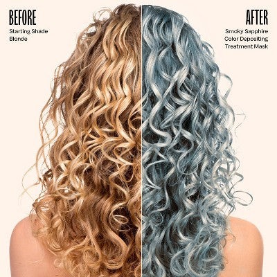 Overtone Smoky Sapphire Hair Mask- Semi-Permanent Hair Dye & Color Conditioner Misty Turquoise for Brown & Blonde Hair - New - M2G