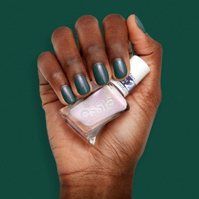 essie gel by essie Evergreen Fantasy Longwear Duo Gift Set Vegan Nail Polish Set 2pc - Imperfect Box - M2G