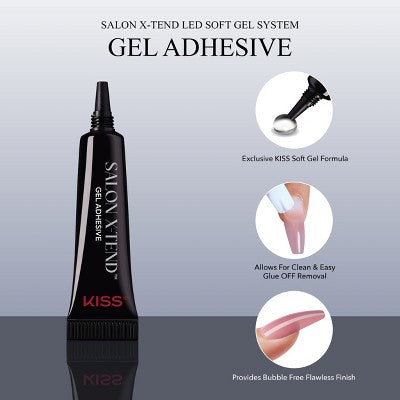KISS Products Salon X-tend LED Soft Gel System Pure Fake Nails - Imperfect Box - M2G
