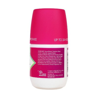 Crystal 3-in-1 Natural Mineral Roll-On Deodorant Unscented 2.25 fl oz - New - M2G