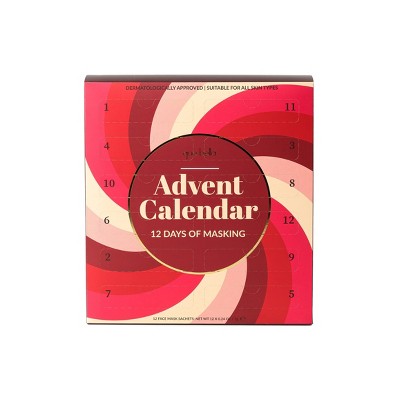 Que Bella Advent Calendar 12 days of Masking Gift Set 12ct/2.88 fl oz - Imperfect Box - M2G
