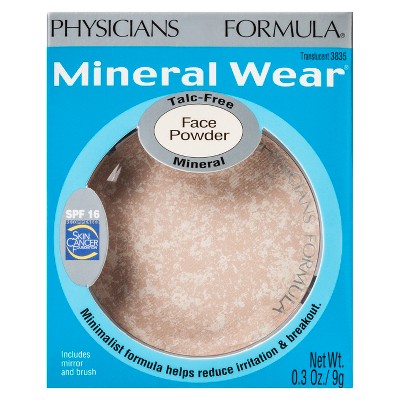 Physicians Formula Mineral Wear Pressed Powder Light Beige 0.3oz - Imperfect Box - M2G
