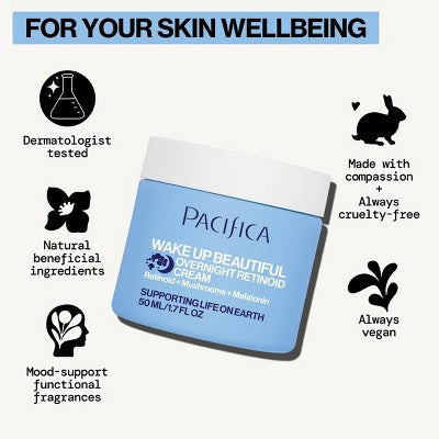 Pacifica Wake Up Beautiful Overnight Retinol Cream 1.7 fl oz - Imperfect Box - M2G