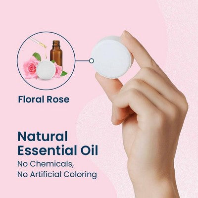 Body Restore Shower Steamers with 100% Natural Essential Oil Rose Shower 6ct - New - M2G