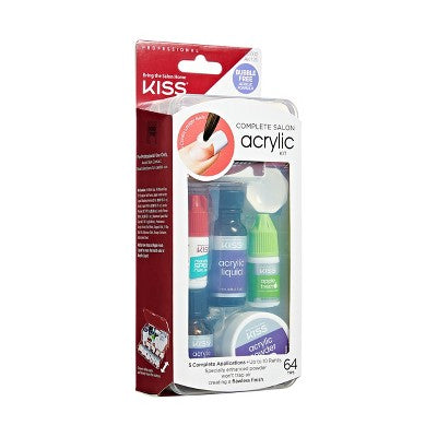 KISS Products Complete Salon Acrylic DIY Manicure Kit 64ct - New - M2G