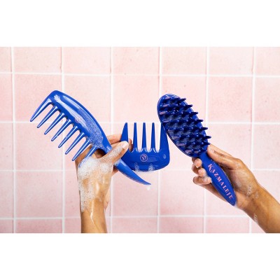 KAZMALEJE KurlsPlus Hair Comb Blue - New - M2G