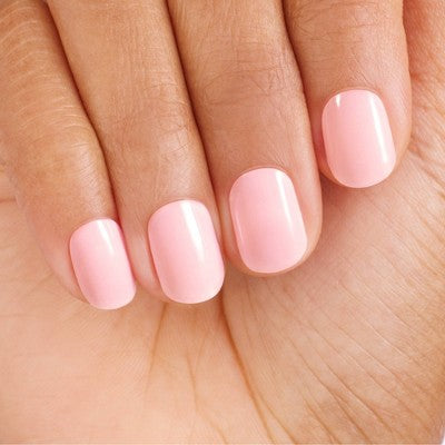 Dashing Diva Glaze Semi-Cured Gel Nail Polish Strips Starter Kit Powder Pink 32ct - New - M2G