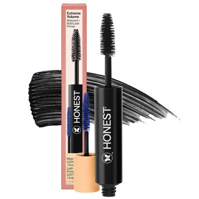 Honest Beauty Extreme Volume Mascara + Bold Lash Primer Black 0.27 fl oz - Imperfect Box - M2G