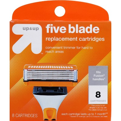 Men's Five Blade FITS Cartridges 8ct up&up - New - M2G