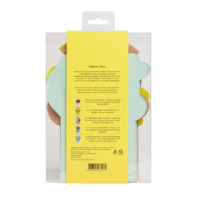 TONYMOLY Brighten & Glow Sheet Mask Set - New - M2G