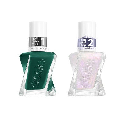 essie gel by essie Evergreen Fantasy Longwear Duo Gift Set Vegan Nail Polish Set 2pc - Imperfect Box - M2G