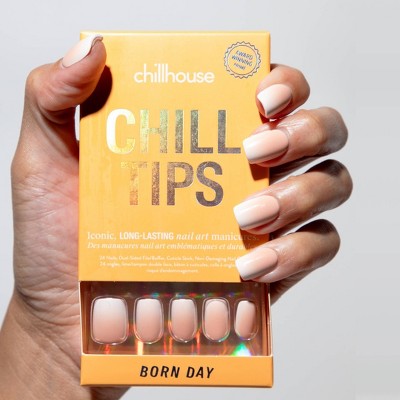Chillhouse Fake Nails Born day Square 24ct - New - M2G