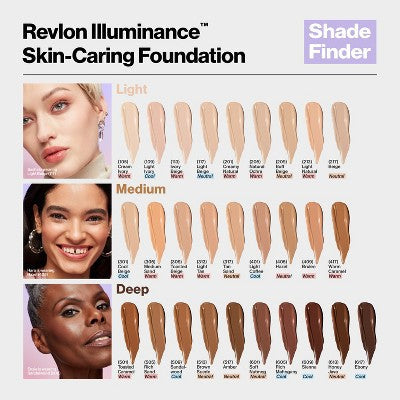 Revlon Illuminance Skin-Caring Foundation Amber 1 fl oz - Imperfect Container - M2G