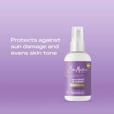 SheaMoisture Melanin Care Broad Spectrum SPF 30 Sunscreen Face Lotion 3 fl oz - Imperfect Container - M2G