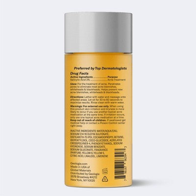 Geologie Clear System Acne Control Face Wash 6 fl oz - New - M2G