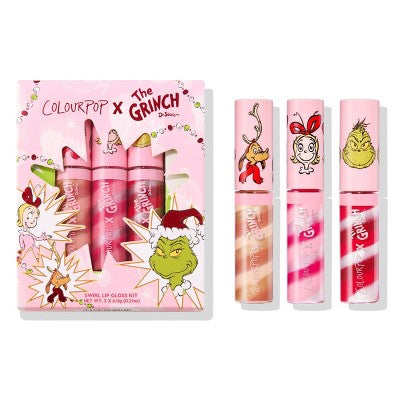 ColourPop x How the Grinch Stole Christmas Lip Gloss Trio Merry Grinchmas 0.048oz - Imperfect Box - M2G