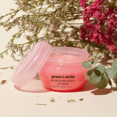 Grace & Stella Nourishing Berry Lip Mask 0.7oz/3ct - New - M2G