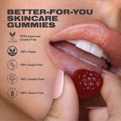 Imarais Beauty Glow Skincare Gummies Vegan and Sugar-Free 30ct - Imperfect Container - M2G