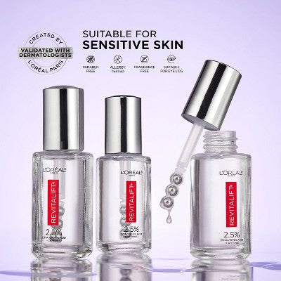 L'Oreal Paris Revitalift Derm Intensives Hyaluronic Acid+Caffeine 0.67 fl oz - Imperfect Box - M2G