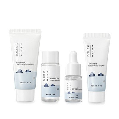 Round Lab 1025 Dokdo Travel Skincare Gift Set 4pc - Imperfect Box - M2G