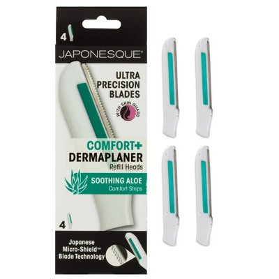 JAPONESQUE Comfort+ Dermaplaner Razor Refill Blades 4ct - New - M2G