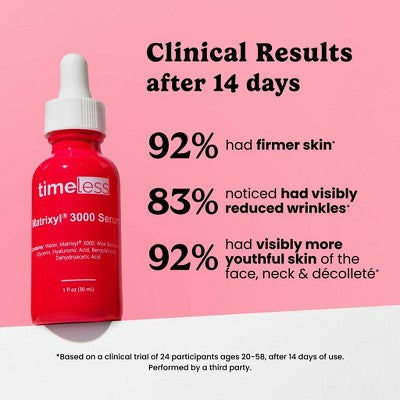 Timeless Skin Care Matrixyl 3000 Serum 1 fl oz - Missing Box - M2G