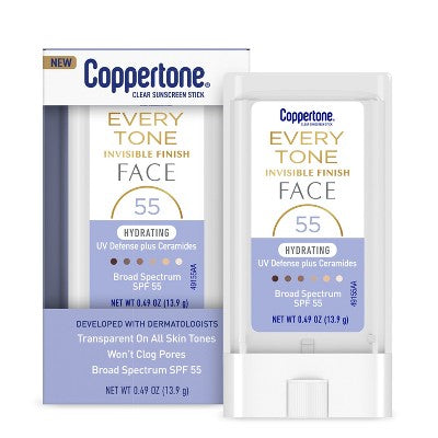 Coppertone Every Tone Sunscreen Face Stick SPF 55+ 0.49 fl oz - Imperfect Box - M2G