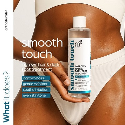 artnaturals Smooth Touch Ingrown Hair and Dark Spot Treatment 8 fl oz. - New - M2G