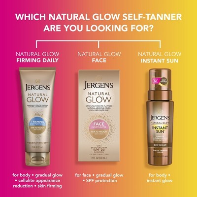 Jergens Glow Moisturizer & Self Tanner SPF 20 2 fl oz Fair to Medium - Imperfect Box - M2G