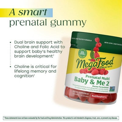 MegaFood Prenatal Gummy Vitamins 60ct - New - M2G