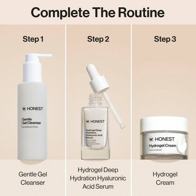 Honest Beauty Hydrogel Deep Hydration Hyaluronic Acid Serum with Rambutan 1 fl oz - Imperfect Boz - M2G