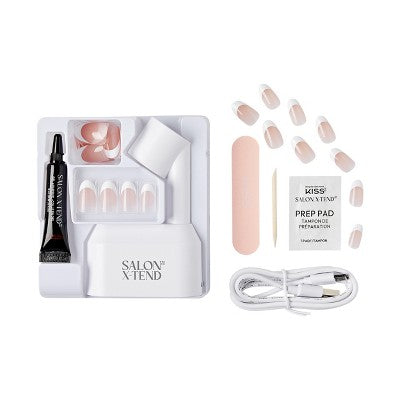 KISS Products Salon X-tend LED Soft Gel System Pure Fake Nails - Imperfect Box - M2G