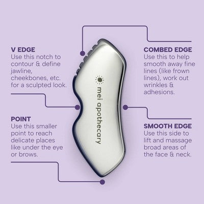 Mei Apothecary Stainless Steel Lifting Gua Sha Tool - New - M2G