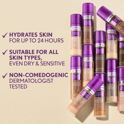 COVERGIRL Simply Ageless Skin Perfector Essence Foundation 75 Rich Deep 1 fl oz - New - M2G