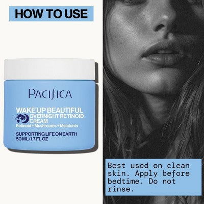 Pacifica Wake Up Beautiful Overnight Retinol Cream 1.7 fl oz - Imperfect Box - M2G