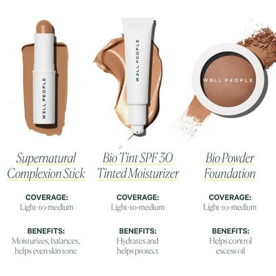 Well People Supernatural Complexion Stick Foundation + Concealer 26 Medium Warm 0.28oz - New - M2G