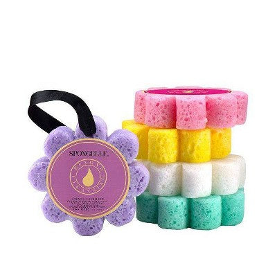 Spongelle Daisy Flower Collection Bath Sponges - Freesia Pear - M2G