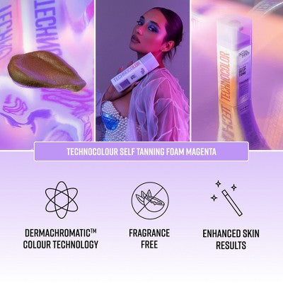 Bondi Sands Technocolor 1 Hour Express Self Tanning Foam Magenta 6.76 fl oz - New - M2G