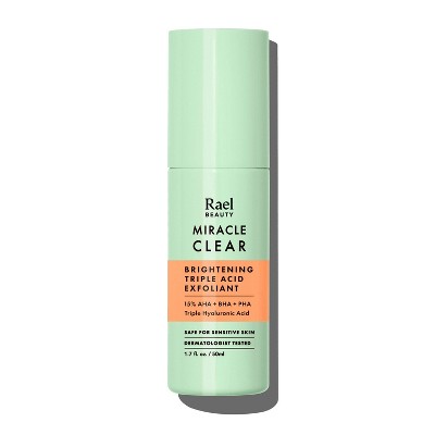 Rael Miracle Clear Brightening Triple Acid Face Exfoliant Gel-Serum 1.7oz - New - M2G