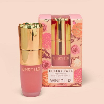 Winky Lux Cheeky Rose Liquid Blush Lovely 0.21oz - Imperfect Box - M2G