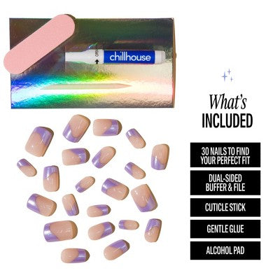 Chillhouse Chill Tips Press-On Fake Nails AI Supernova 24ct - Imperfect Box - M2G