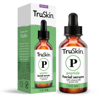 TruSkin Peptide Facial Serum with Vitamin B5 and Green Tea 1 fl oz - New - M2G