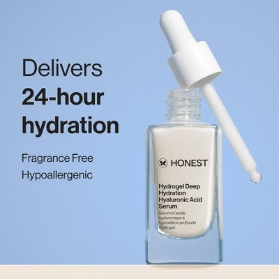 Honest Beauty Hydrogel Deep Hydration Hyaluronic Acid Serum with Rambutan 1 fl oz - Imperfect Boz - M2G